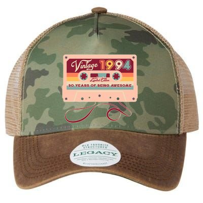 Cute Cassette Tape Limited Edition Vintage 1994 30 Years Of Being Awesome Legacy Tie Dye Trucker Hat