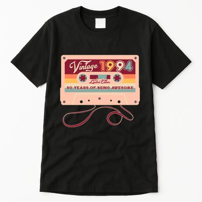 Cute Cassette Tape Limited Edition Vintage 1994 30 Years Of Being Awesome Tall T-Shirt