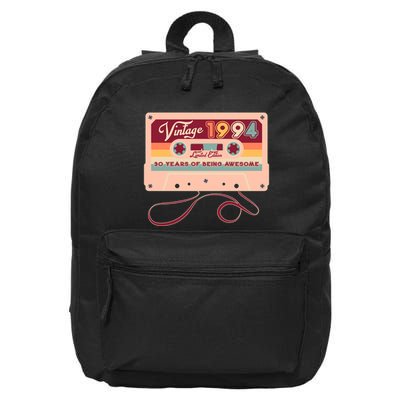 Cute Cassette Tape Limited Edition Vintage 1994 30 Years Of Being Awesome 16 in Basic Backpack