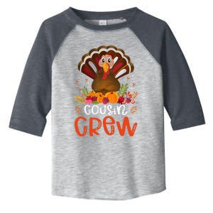 Cousin Crew Turkey Cute Family Thanksgiving Pajamas Matching Toddler Fine Jersey T-Shirt