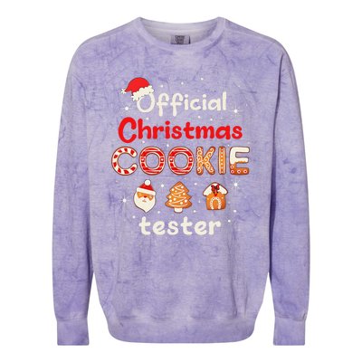 Christmas Cookie Tester Taster Baking Crew Colorblast Crewneck Sweatshirt