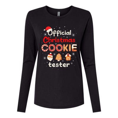 Christmas Cookie Tester Taster Baking Crew Womens Cotton Relaxed Long Sleeve T-Shirt