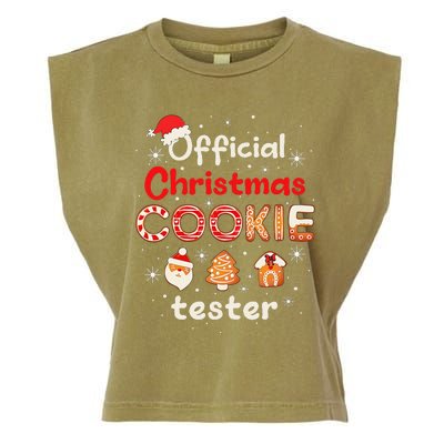 Christmas Cookie Tester Taster Baking Crew Garment-Dyed Women's Muscle Tee