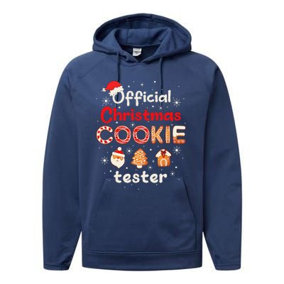 Christmas Cookie Tester Taster Baking Crew Performance Fleece Hoodie