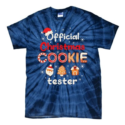 Christmas Cookie Tester Taster Baking Crew Tie-Dye T-Shirt