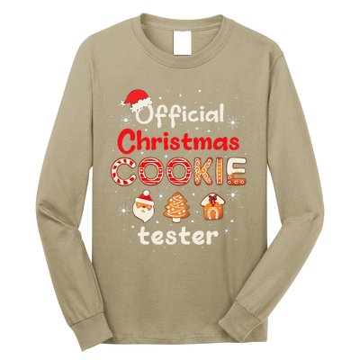 Christmas Cookie Tester Taster Baking Crew Long Sleeve Shirt