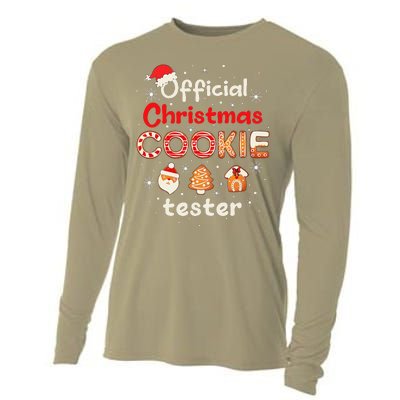 Christmas Cookie Tester Taster Baking Crew Cooling Performance Long Sleeve Crew