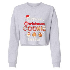 Christmas Cookie Tester Taster Baking Crew Cropped Pullover Crew