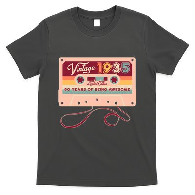 Cute Cassette Tape Limited Edition Vintage 1935 90 Years Of Being Awesome T-Shirt