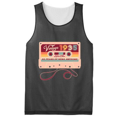 Cute Cassette Tape Limited Edition Vintage 1935 90 Years Of Being Awesome Mesh Reversible Basketball Jersey Tank