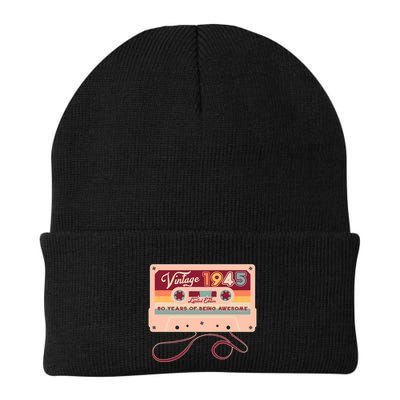 Cute Cassette Tape Limited Edition Vintage 1945 80 Years Of Being Awesome Beanie