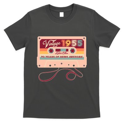 Cute Cassette Tape Limited Edition Vintage 1955 70 Years Of Being Awesome T-Shirt