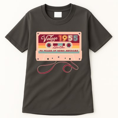 Cute Cassette Tape Limited Edition Vintage 1955 70 Years Of Being Awesome Tall T-Shirt