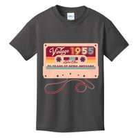Cute Cassette Tape Limited Edition Vintage 1955 70 Years Of Being Awesome Kids T-Shirt
