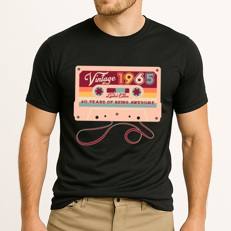 Cute Cassette Tape Limited Edition Vintage 1965 60 Years Of Being Awesome Cooling Performance Crew T-Shirt