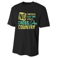 Cross Country Teams Running For XC Runners Gifts Performance Sprint T-Shirt