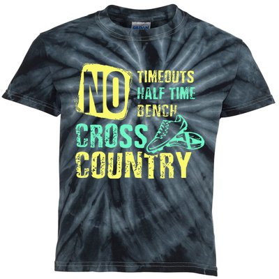 Cross Country Teams Running For XC Runners Gifts Kids Tie-Dye T-Shirt