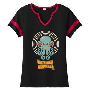 Cthulhu Ladies Halftime Notch Neck Tee