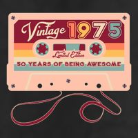Cute Cassette Tape Limited Edition Vintage 1975 50 Years Of Being Awesome Beanie
