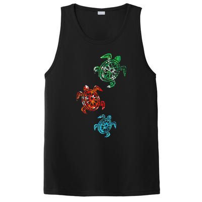 Climate Change Turtle Sea Animal Gift Turtle PosiCharge Competitor Tank