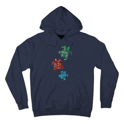 Climate Change Turtle Sea Animal Gift Turtle Tall Hoodie