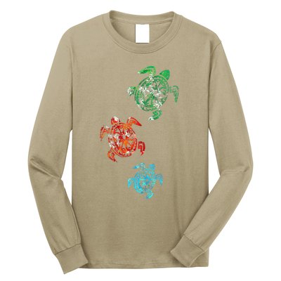 Climate Change Turtle Sea Animal Gift Turtle Long Sleeve Shirt