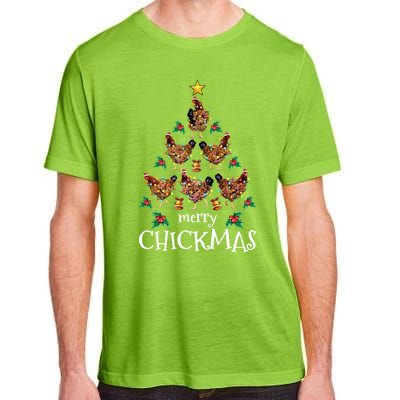 Christmas Chicken Tree Xmas Funny Merry Chickmas Meaningful Gift Adult ChromaSoft Performance T-Shirt