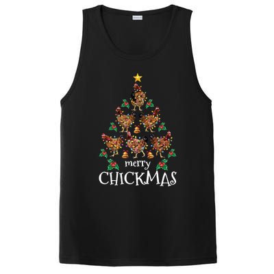 Christmas Chicken Tree Xmas Funny Merry Chickmas Meaningful Gift PosiCharge Competitor Tank