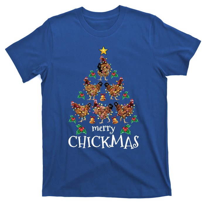 Christmas Chicken Tree Xmas Funny Merry Chickmas Meaningful Gift T-Shirt