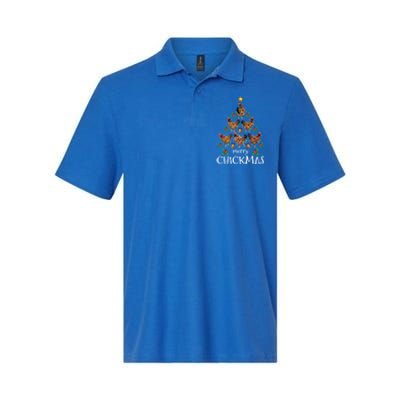 Christmas Chicken Tree Xmas Funny Merry Chickmas Meaningful Gift Softstyle Adult Sport Polo