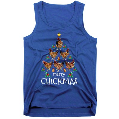 Christmas Chicken Tree Xmas Funny Merry Chickmas Meaningful Gift Tank Top