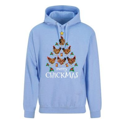 Christmas Chicken Tree Xmas Funny Merry Chickmas Meaningful Gift Unisex Surf Hoodie