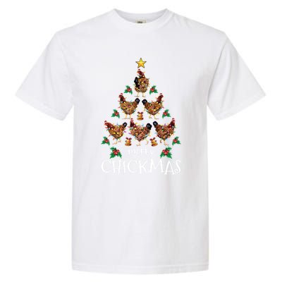 Christmas Chicken Tree Xmas Funny Merry Chickmas Meaningful Gift Garment-Dyed Heavyweight T-Shirt