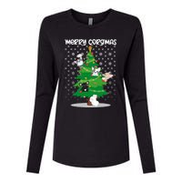 Corgi Christmas Tree Dog Santa Merry Dogmas Womens Cotton Relaxed Long Sleeve T-Shirt