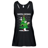 Corgi Christmas Tree Dog Santa Merry Dogmas Ladies Essential Flowy Tank