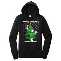 Corgi Christmas Tree Dog Santa Merry Dogmas Women's Pullover Hoodie