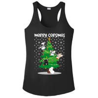 Corgi Christmas Tree Dog Santa Merry Dogmas Ladies PosiCharge Competitor Racerback Tank