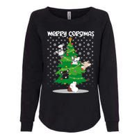 Corgi Christmas Tree Dog Santa Merry Dogmas Womens California Wash Sweatshirt