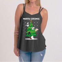 Corgi Christmas Tree Dog Santa Merry Dogmas Women's Strappy Tank