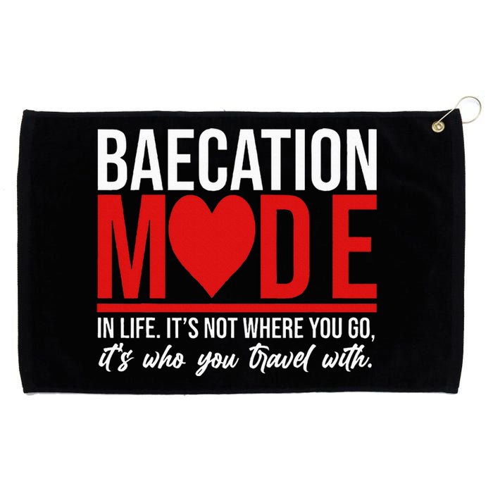 Cute Couples Trip Matching Vacation Baecation Vibes Gifts Grommeted Golf Towel