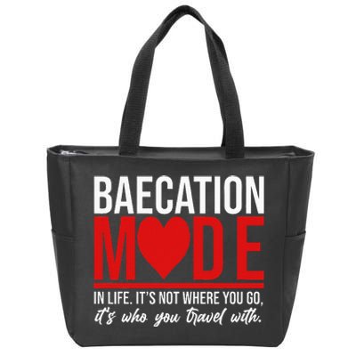 Cute Couples Trip Matching Vacation Baecation Vibes Gifts Zip Tote Bag