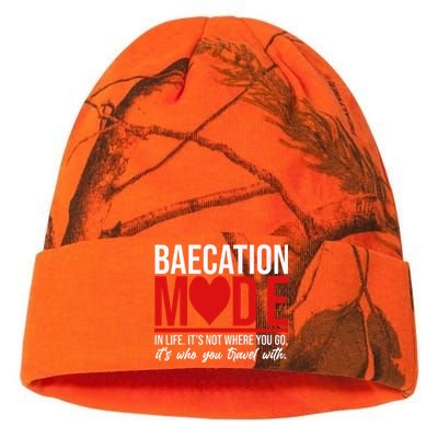 Cute Couples Trip Matching Vacation Baecation Vibes Gifts Kati Licensed 12" Camo Beanie