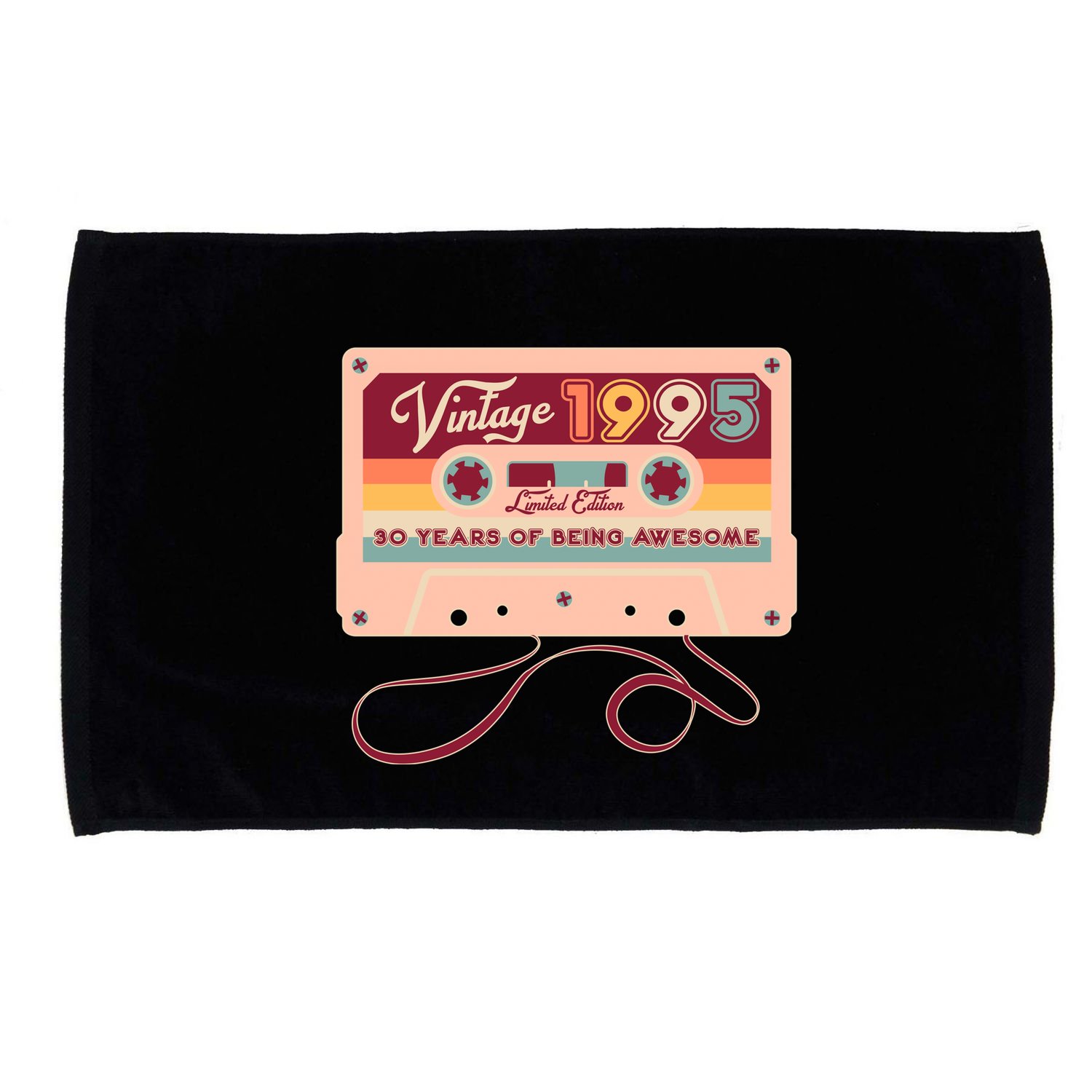 Cute Cassette Tape Limited Edition Vintage 1995 30 Years Of Being Awesome Microfiber Hand Towel