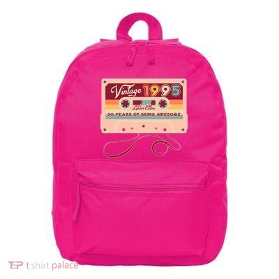 Cute Cassette Tape Limited Edition Vintage 1995 30 Years Of Being Awesome 16 in Basic Backpack