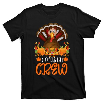 Cousin Crew Turkey Cute Family Thanksgiving Pajamas Matching T-Shirt