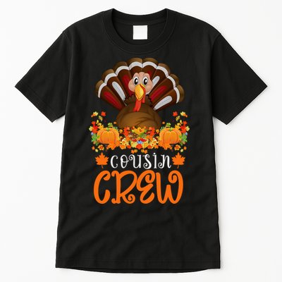 Cousin Crew Turkey Cute Family Thanksgiving Pajamas Matching Tall T-Shirt