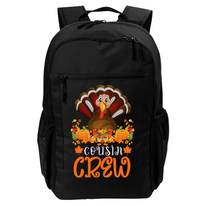 Cousin Crew Turkey Cute Family Thanksgiving Pajamas Matching Daily Commute Backpack