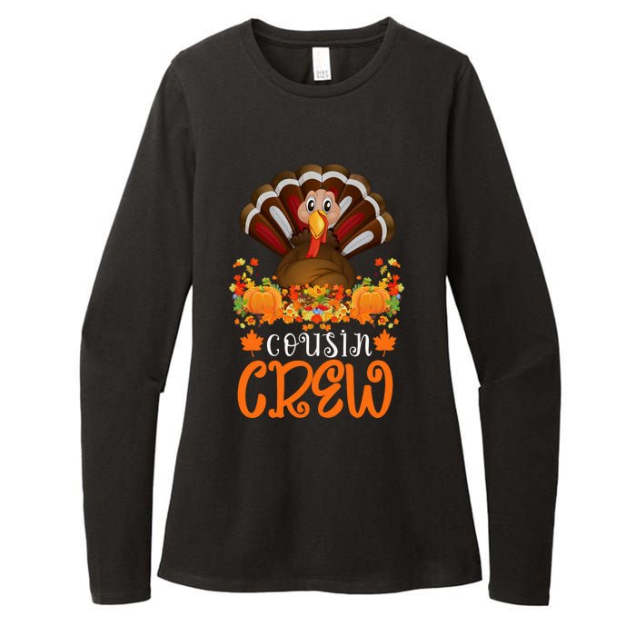 Cousin Crew Turkey Cute Family Thanksgiving Pajamas Matching Womens CVC Long Sleeve Shirt