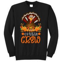 Cousin Crew Turkey Cute Family Thanksgiving Pajamas Matching Tall Sweatshirt