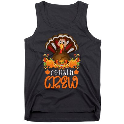 Cousin Crew Turkey Cute Family Thanksgiving Pajamas Matching Tank Top